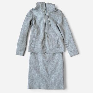 Pinky & Dianne grey skirt and hoodie set